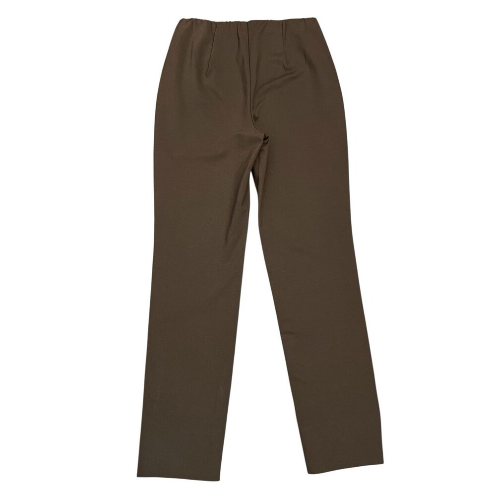 J JILL Ponte Slim Leg Mocha Brown Pants Pull On Stretch Ankle Preppy Size XS NWT - Picture 2 of 7